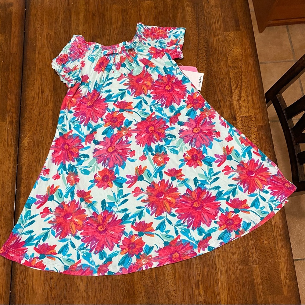 Girls flowered spring dress